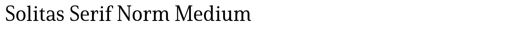 Solitas Serif Norm Medium image